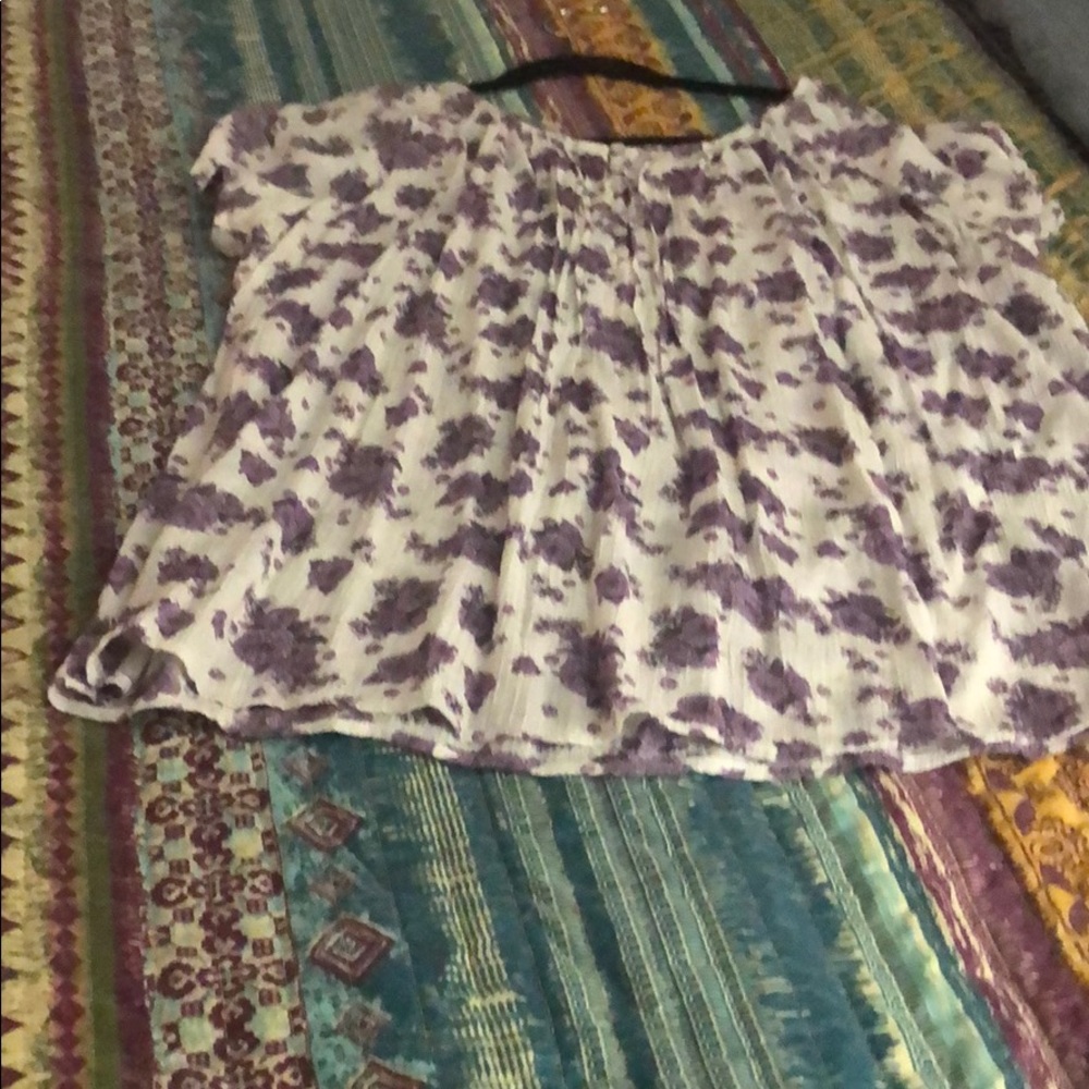 Boho gauzy summer top